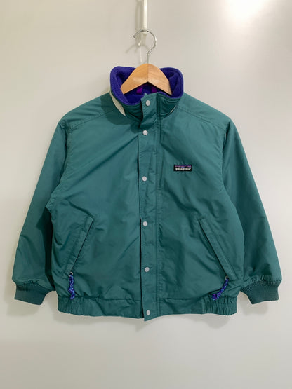 【中古品】【メンズ】 PATAGONIA パタゴニア 90'S 雪無 キッズ シェルドシンチラジャケット 90年代 ヴィンテージ アウター 144-260922-hu-39-min サイズ：KID'S 8 カラー：ブルーグリーン系 万代Net店