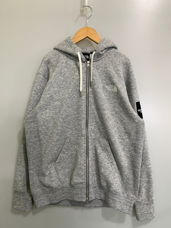 【中古品】【メンズ】 THE NORTH FACE ザ ノースフェイス SQUARE LOGO FULL ZIP スクエア ロゴ フル ジップ NT62232 パーカー フーディ 144-260922-hu-51-min サイズ：M カラー：グレー 万代Net店