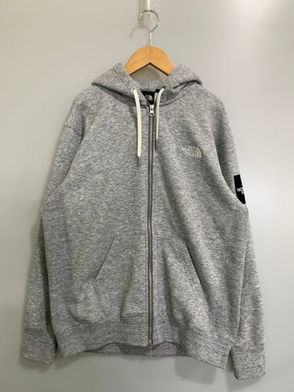 【中古品】【メンズ】 THE NORTH FACE ザ ノースフェイス SQUARE LOGO FULL ZIP スクエア ロゴ フル ジップ NT62232 パーカー フーディ 144-260922-hu-51-min サイズ：M カラー：グレー 万代Net店