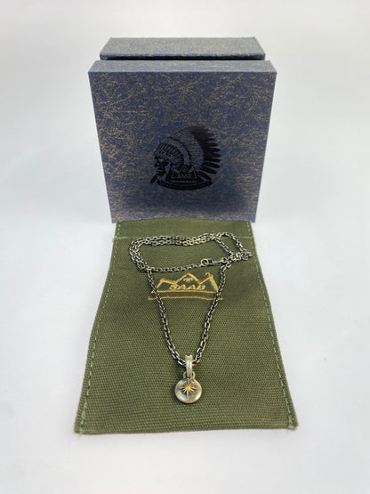 【中古品】【メンズ】 SAAD サード SUN SYMBOL NECKLACE サン シンボル ネックレス アクセサリー 191-260923-hu-24-min カラー：シルバー 万代Net店