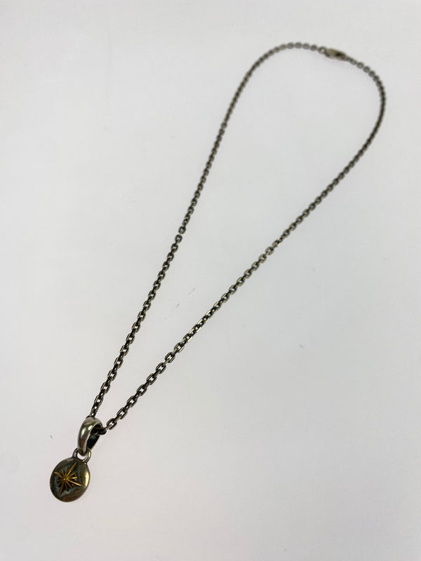 【中古品】【メンズ】 SAAD サード SUN SYMBOL NECKLACE サン シンボル ネックレス アクセサリー 191-260923-hu-24-min カラー：シルバー 万代Net店