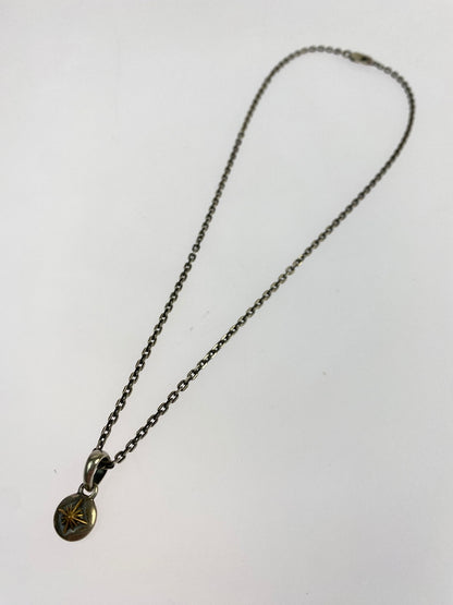 【中古品】【メンズ】 SAAD サード SUN SYMBOL NECKLACE サン シンボル ネックレス アクセサリー 191-260923-hu-24-min カラー：シルバー 万代Net店