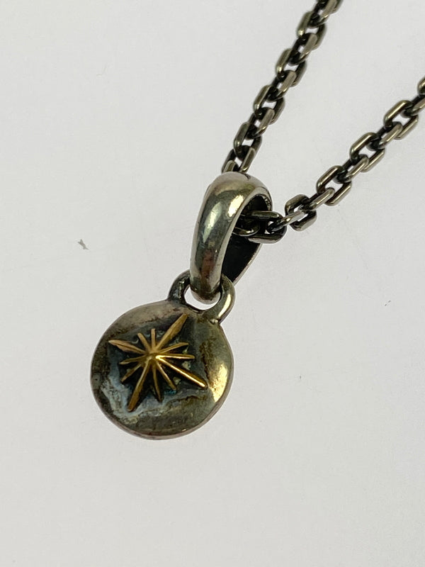 【中古品】【メンズ】 SAAD サード SUN SYMBOL NECKLACE サン シンボル ネックレス アクセサリー 191-260923-hu-24-min カラー：シルバー 万代Net店