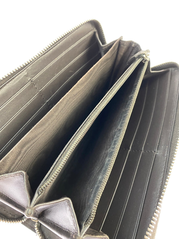 【中古品】【メンズ/レディース】 GUCCI グッチ GGスプリーム ビーラウンドジップウォレット 財布 181-260923-hu-21-min カラー：ブラウン系 万代Net店