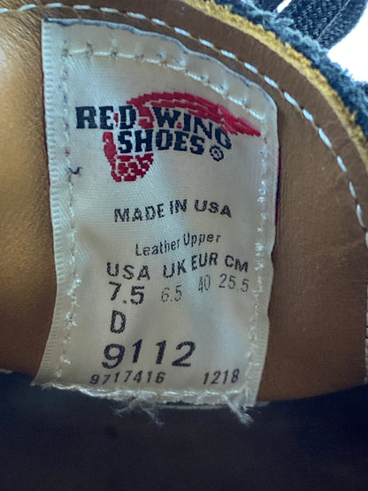 【中古品】【メンズ】 RED WING レッドウィング POSTMAN OXFORD 9112 ポストマン オックスフォード 靴 164-260917-yn-08-min サイズ：25.5cm カラー：BLACK 万代Net店