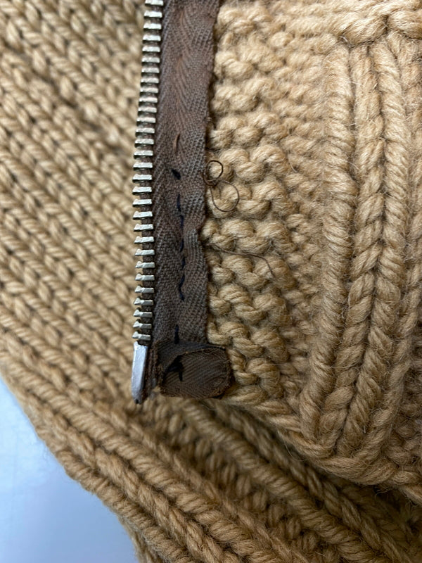 【現状渡し品】【メンズ】 VINTAGE ヴィンテージ 60S COW PATTERN COWICHAN KNIT 60年代 カウ パターン カウチン ニット セーター 146-260918-hu-04-min サイズ：タグなしのため不明 カラー：ベージュ/ブラウン 万代Net店