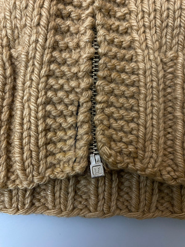 【現状渡し品】【メンズ】 VINTAGE ヴィンテージ 60S COW PATTERN COWICHAN KNIT 60年代 カウ パターン カウチン ニット セーター 146-260918-hu-04-min サイズ：タグなしのため不明 カラー：ベージュ/ブラウン 万代Net店