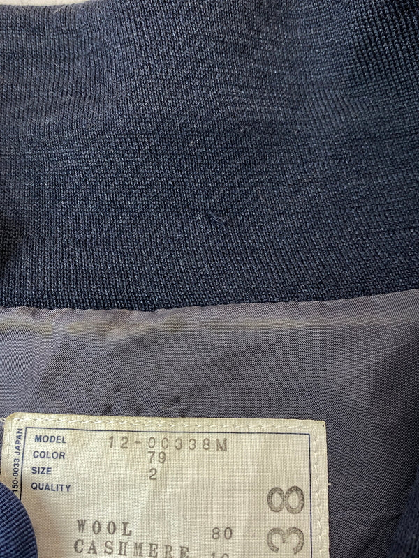 【現状渡し品】【メンズ】 SACAI サカイ KNIT JACKET ニット ジャケット 12-00338M ライト アウター 140-260918-hu-19-min サイズ：2 カラー：ネイビー 万代Net店