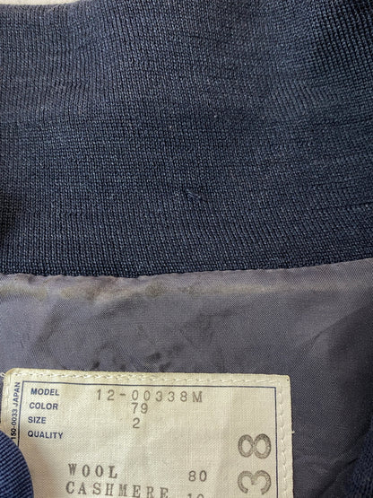 【現状渡し品】【メンズ】 SACAI サカイ KNIT JACKET ニット ジャケット 12-00338M ライト アウター 140-260918-hu-19-min サイズ：2 カラー：ネイビー 万代Net店