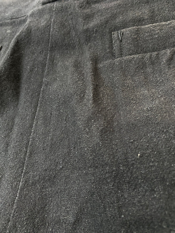 【中古品】【メンズ】 YUJI YAMADA ユージヤマダ RAMIE PANT ラミーパンツ ボトムス 151-260918-hu-14-min サイズ：3 カラー：ブラック 万代Net店