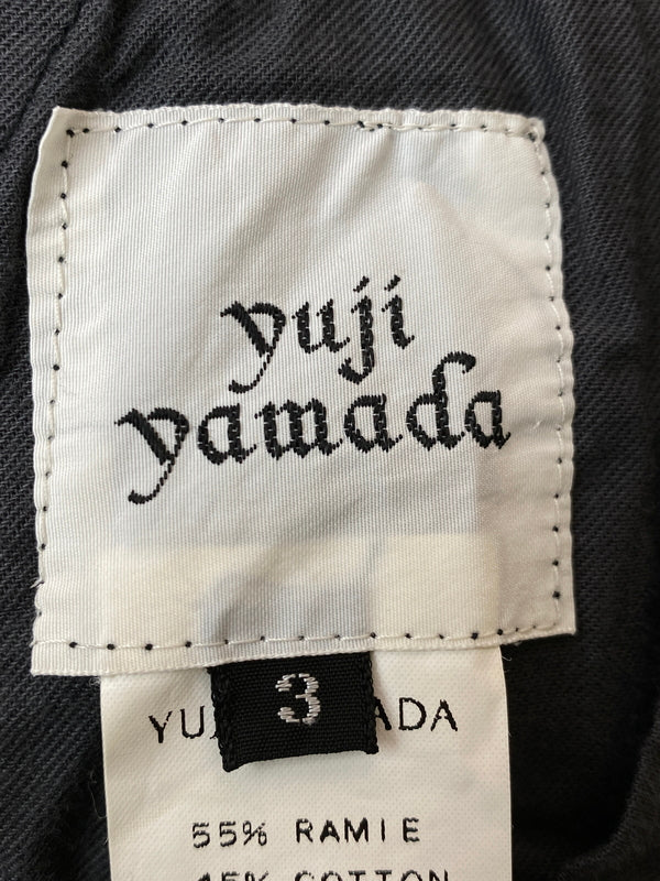 【中古品】【メンズ】 YUJI YAMADA ユージヤマダ RAMIE PANT ラミーパンツ ボトムス 151-260918-hu-14-min サイズ：3 カラー：ブラック 万代Net店
