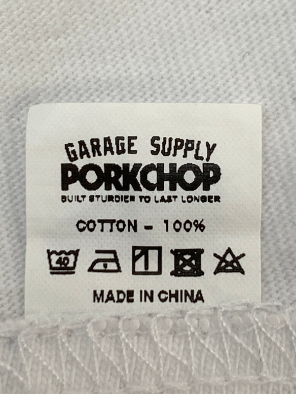 【中古品】【メンズ】 PORK CHOP ポーク チョップ PORK PLINT S S TEE ポーク プリント ショート スリーブ ティー 半袖 Tシャツ 142-260923-hu-06-min サイズ：XL カラー：ホワイト 万代Net店
