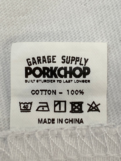 【中古品】【メンズ】 PORK CHOP ポーク チョップ PORK PLINT S S TEE ポーク プリント ショート スリーブ ティー 半袖 Tシャツ 142-260923-hu-06-min サイズ：XL カラー：ホワイト 万代Net店