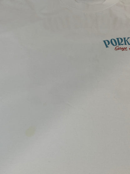 【中古品】【メンズ】 PORK CHOP ポーク チョップ PORK PLINT S S TEE ポーク プリント ショート スリーブ ティー 半袖 Tシャツ 142-260923-hu-06-min サイズ：XL カラー：ホワイト 万代Net店