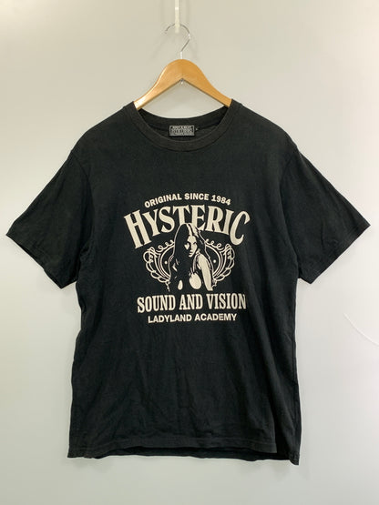 【中古品】【メンズ】 HYSTERIC GLAMOUR ヒステリックグラマー S S TEE ショートスリーブ ティー 半袖 Tシャツ 140-260923-hu-14-min サイズ：L カラー：ブラック（色あせ） 万代Net店