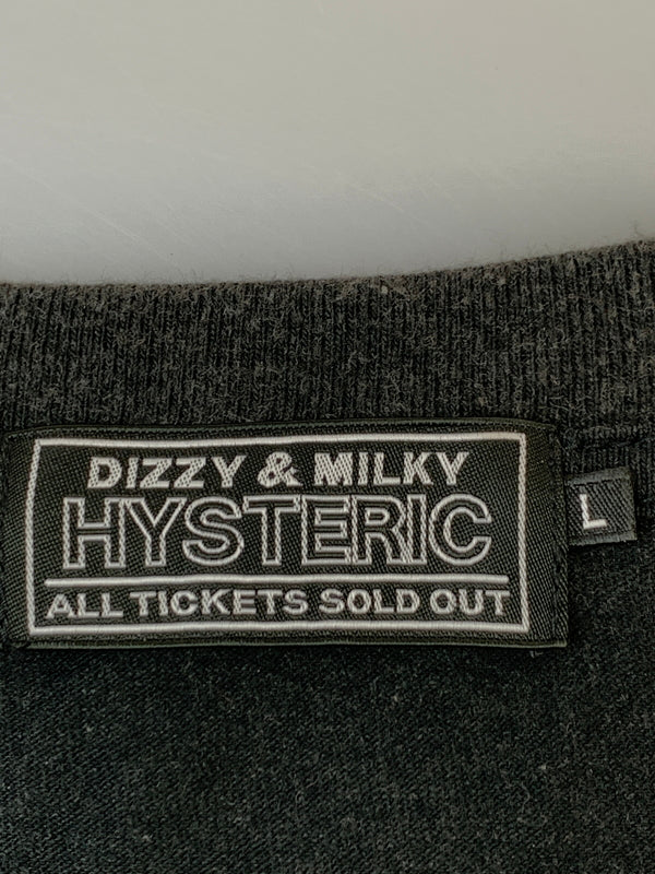 【中古品】【メンズ】 HYSTERIC GLAMOUR ヒステリックグラマー S S TEE ショートスリーブ ティー 半袖 Tシャツ 140-260923-hu-14-min サイズ：L カラー：ブラック（色あせ） 万代Net店