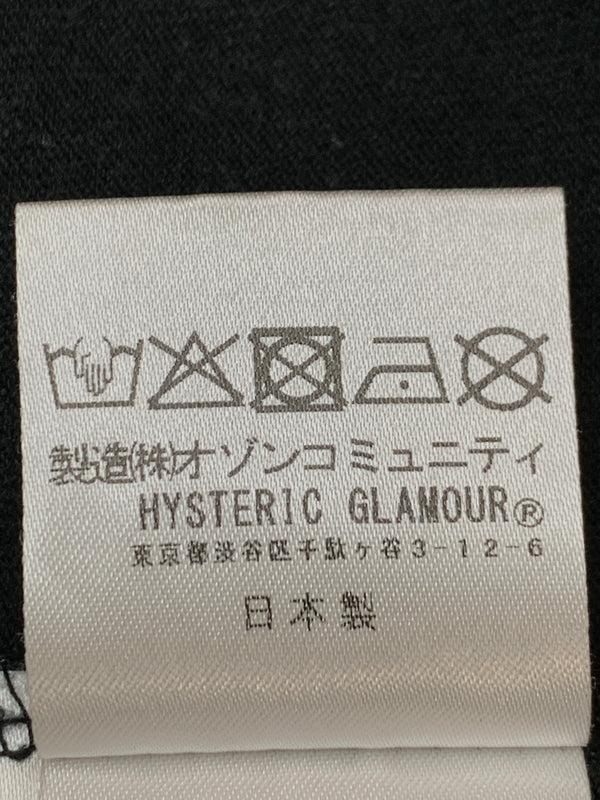 【中古品】【メンズ】 HYSTERIC GLAMOUR ヒステリックグラマー S S TEE ショートスリーブ ティー 半袖 Tシャツ 140-260923-hu-14-min サイズ：L カラー：ブラック（色あせ） 万代Net店