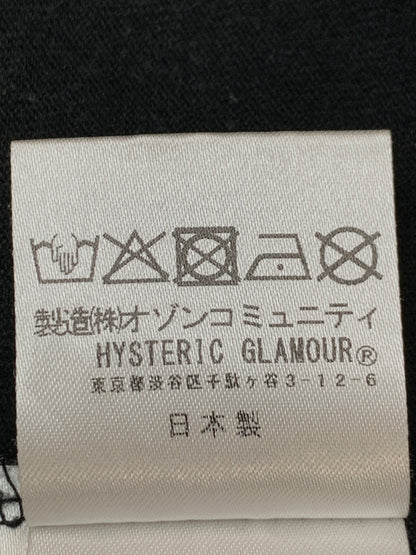 【中古品】【メンズ】 HYSTERIC GLAMOUR ヒステリックグラマー S S TEE ショートスリーブ ティー 半袖 Tシャツ 140-260923-hu-14-min サイズ：L カラー：ブラック（色あせ） 万代Net店