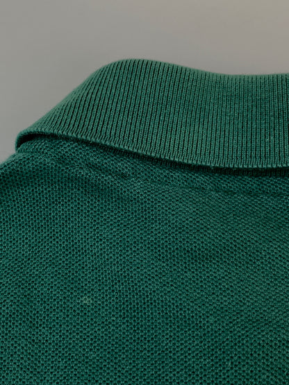 【中古品】【メンズ】 BURBERRYS バーバリーズ 90S POLO SHIRT 90年代 ポロ シャツ 長袖 ロングスリーブ 140-260923-hu-13-min サイズ：M カラー：グリーン 万代Net店