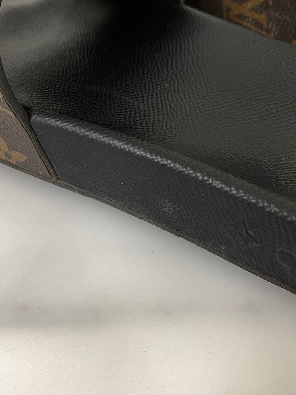 【中古品】【メンズ】 LOUIS VUITTON ルイ ヴィトン ウォーターフロント ライン ミュール サンダル 179-260918-hu-40-min サイズ：8 カラー：ブラック/ブラウン 万代Net店
