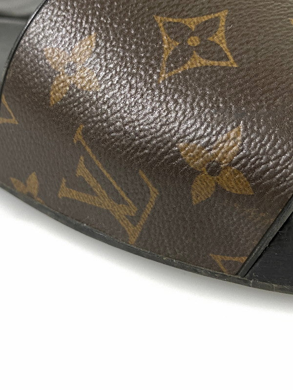 【中古品】【メンズ】 LOUIS VUITTON ルイ ヴィトン ウォーターフロント ライン ミュール サンダル 179-260918-hu-40-min サイズ：8 カラー：ブラック/ブラウン 万代Net店