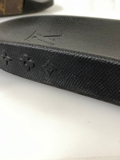 【中古品】【メンズ】 LOUIS VUITTON ルイ ヴィトン ウォーターフロント ライン ミュール サンダル 179-260918-hu-40-min サイズ：8 カラー：ブラック/ブラウン 万代Net店