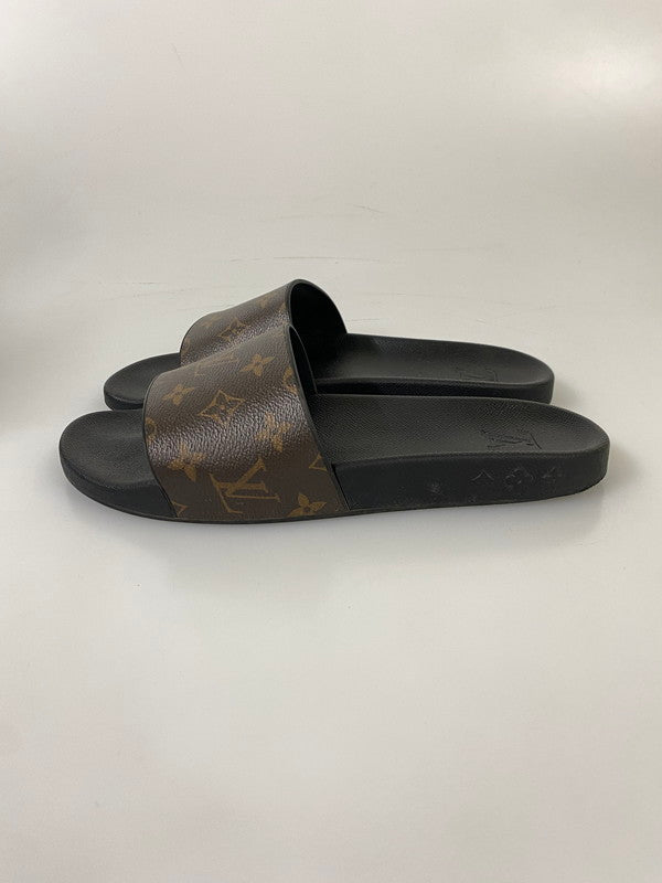 【中古品】【メンズ】 LOUIS VUITTON ルイ ヴィトン ウォーターフロント ライン ミュール サンダル 179-260918-hu-40-min サイズ：8 カラー：ブラック/ブラウン 万代Net店