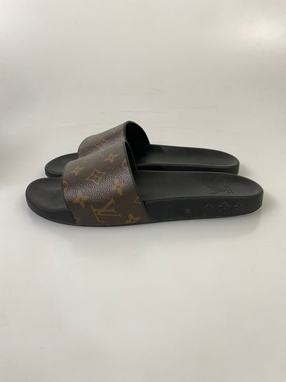 【中古品】【メンズ】 LOUIS VUITTON ルイ ヴィトン ウォーターフロント ライン ミュール サンダル 179-260918-hu-40-min サイズ：8 カラー：ブラック/ブラウン 万代Net店