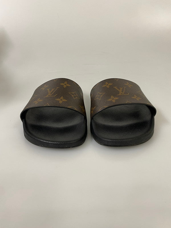【中古品】【メンズ】 LOUIS VUITTON ルイ ヴィトン ウォーターフロント ライン ミュール サンダル 179-260918-hu-40-min サイズ：8 カラー：ブラック/ブラウン 万代Net店