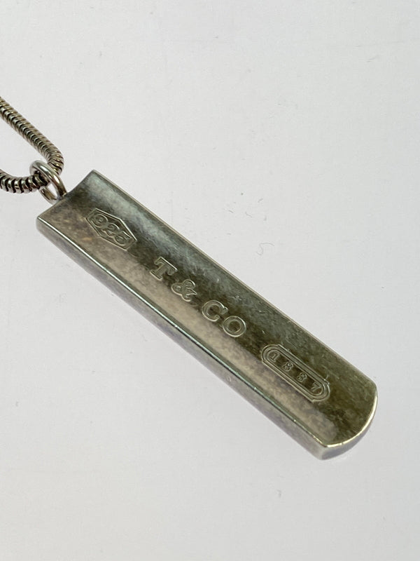 【中古品】【レディース】 TIFFANY&CO. ティファニー スネークチェーン 1837 バーネックレス アクセサリー シルバー925 182-260925-em-56-min カラー：シルバー 万代Net店
