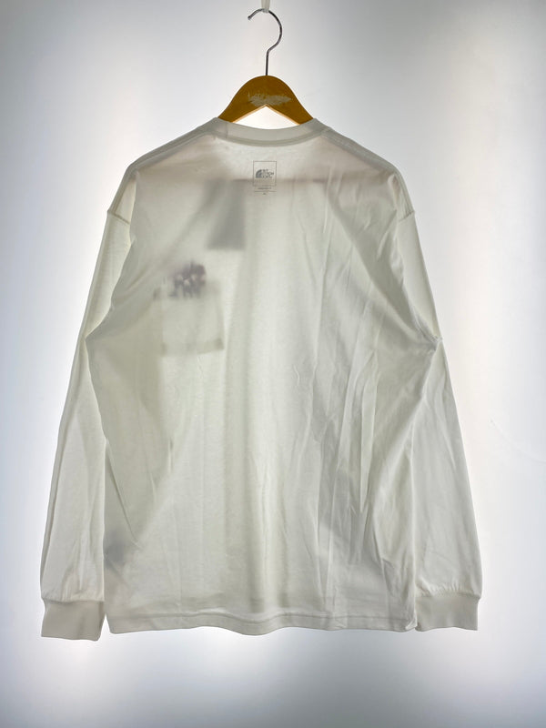 【中古品】【メンズ】 THE NORTH FACE ザ ノースフェイス L S FD FLOWER LOGO TEE ロング スリーブ エフディー フラワー ロゴ ティー NT82535 長袖 トップス 144-260922-hu-04-min サイズ：XL カラー：ホワイト 万代Net店