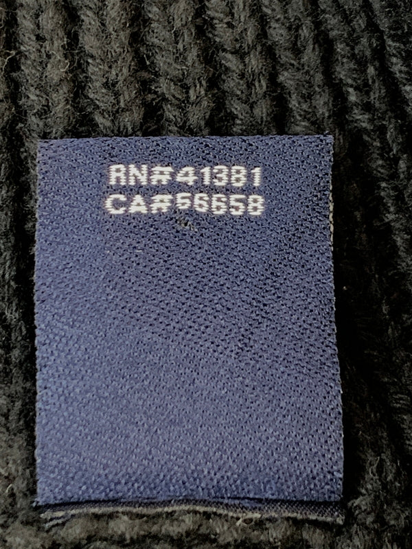【中古品】【メンズ】 CHAPS チャップス 雪柄 ハーフジップニット プルオーバー セーター トップス 146-260923-hu-09-min サイズ：XXL カラー：ブラック 万代Net店