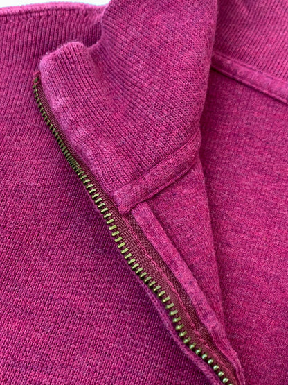 【中古品】【メンズ】 POLO RALPH LAUREN ポロ ラルフローレン LS ハーフジップ ニット 長袖 ロングスリーブ トップス 147-260923-hu-10-min サイズ：XXL カラー：ワインレッド系 万代Net店