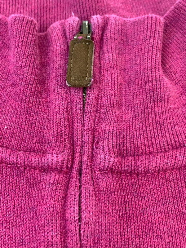 【中古品】【メンズ】 POLO RALPH LAUREN ポロ ラルフローレン LS ハーフジップ ニット 長袖 ロングスリーブ トップス 147-260923-hu-10-min サイズ：XXL カラー：ワインレッド系 万代Net店