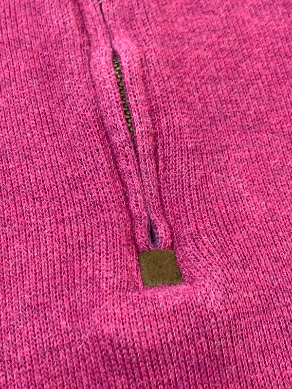 【中古品】【メンズ】 POLO RALPH LAUREN ポロ ラルフローレン LS ハーフジップ ニット 長袖 ロングスリーブ トップス 147-260923-hu-10-min サイズ：XXL カラー：ワインレッド系 万代Net店