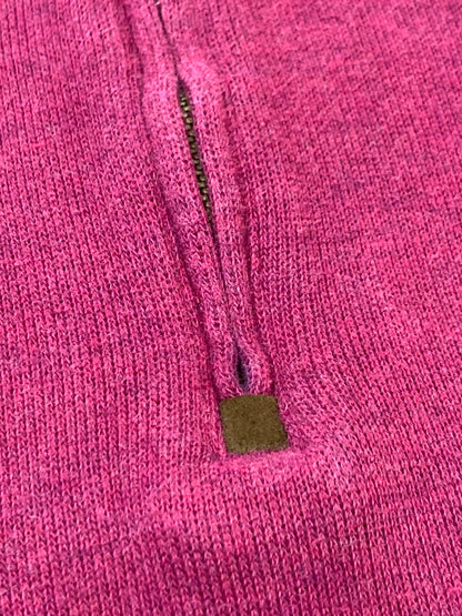 【中古品】【メンズ】 POLO RALPH LAUREN ポロ ラルフローレン LS ハーフジップ ニット 長袖 ロングスリーブ トップス 147-260923-hu-10-min サイズ：XXL カラー：ワインレッド系 万代Net店