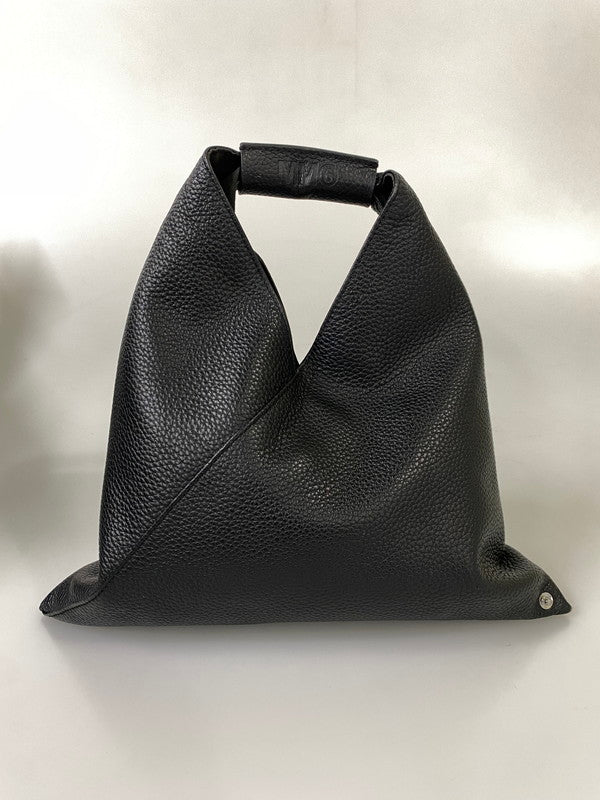 【中古品】【メンズ/レディース】 MM6 エムエムシックス MAISON MARGIELA メゾン マルジェラ スモール ジャパニーズ レザー トートバッグ SB6WD0013 P4344 188-260918-hu-41-min サイズ：UNI カラー：ブラック 万代Net店