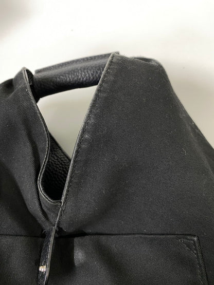 【中古品】【メンズ/レディース】 MM6 エムエムシックス MAISON MARGIELA メゾン マルジェラ スモール ジャパニーズ レザー トートバッグ SB6WD0013 P4344 188-260918-hu-41-min サイズ：UNI カラー：ブラック 万代Net店