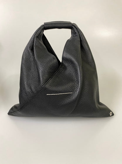 【中古品】【メンズ/レディース】 MM6 エムエムシックス MAISON MARGIELA メゾン マルジェラ スモール ジャパニーズ レザー トートバッグ SB6WD0013 P4344 188-260918-hu-41-min サイズ：UNI カラー：ブラック 万代Net店