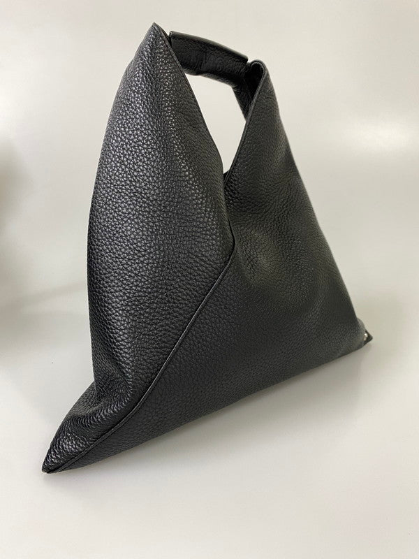 【中古品】【メンズ/レディース】 MM6 エムエムシックス MAISON MARGIELA メゾン マルジェラ スモール ジャパニーズ レザー トートバッグ SB6WD0013 P4344 188-260918-hu-41-min サイズ：UNI カラー：ブラック 万代Net店