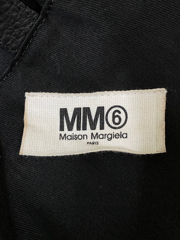 【中古品】【メンズ/レディース】 MM6 エムエムシックス MAISON MARGIELA メゾン マルジェラ スモール ジャパニーズ レザー トートバッグ SB6WD0013 P4344 188-260918-hu-41-min サイズ：UNI カラー：ブラック 万代Net店