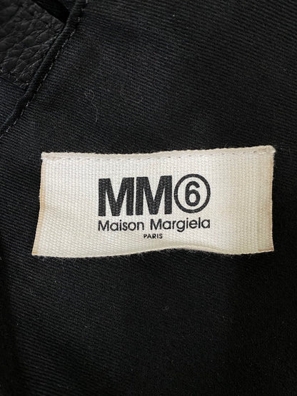 【中古品】【メンズ/レディース】 MM6 エムエムシックス MAISON MARGIELA メゾン マルジェラ スモール ジャパニーズ レザー トートバッグ SB6WD0013 P4344 188-260918-hu-41-min サイズ：UNI カラー：ブラック 万代Net店