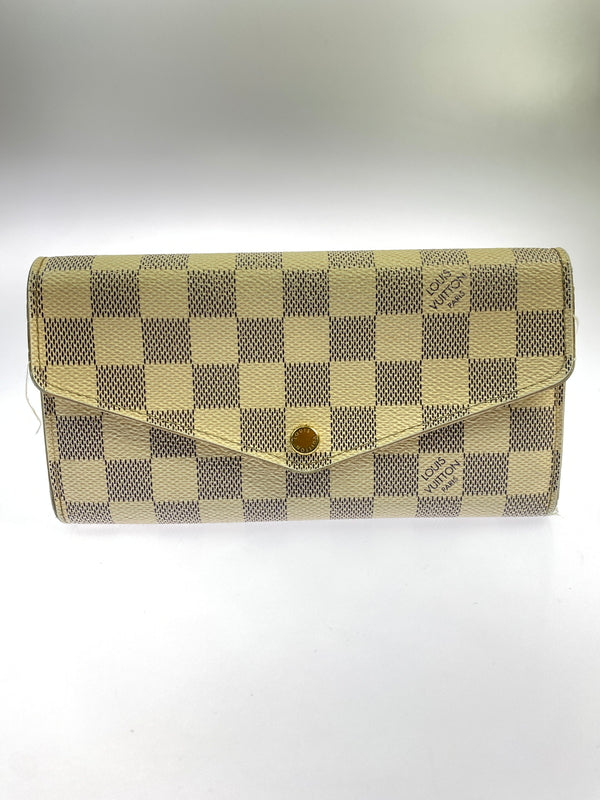 【現状渡し品】【メンズ/レディース】 LOUIS VUITTON ルイヴィトン ダミエ・アズール ポルトフォイユサラ N63208 長財布 ロングウォレット 179-260925-em-52-min カラー：ベージュ系 万代Net店