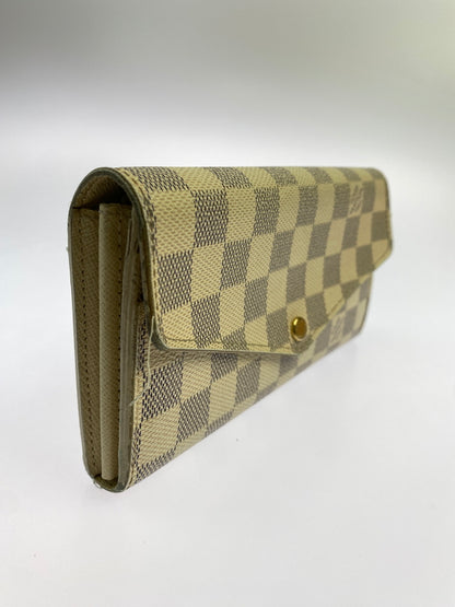 【現状渡し品】【メンズ/レディース】 LOUIS VUITTON ルイヴィトン ダミエ・アズール ポルトフォイユサラ N63208 長財布 ロングウォレット 179-260925-em-52-min カラー：ベージュ系 万代Net店