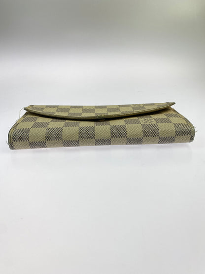 【現状渡し品】【メンズ/レディース】 LOUIS VUITTON ルイヴィトン ダミエ・アズール ポルトフォイユサラ N63208 長財布 ロングウォレット 179-260925-em-52-min カラー：ベージュ系 万代Net店