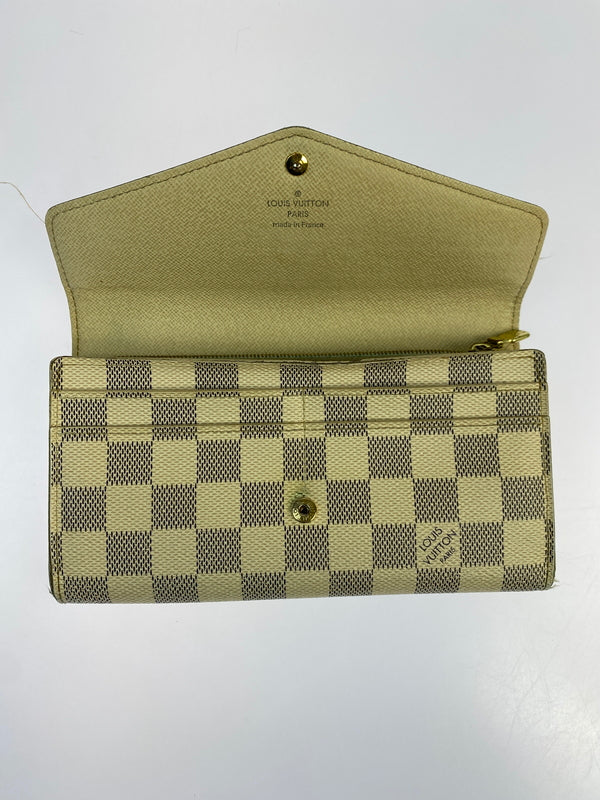 【現状渡し品】【メンズ/レディース】 LOUIS VUITTON ルイヴィトン ダミエ・アズール ポルトフォイユサラ N63208 長財布 ロングウォレット 179-260925-em-52-min カラー：ベージュ系 万代Net店