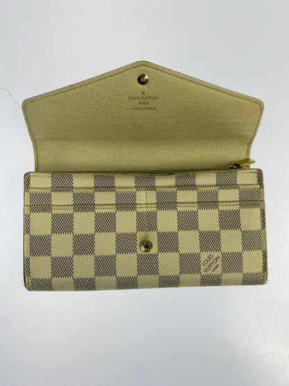 【現状渡し品】【メンズ/レディース】 LOUIS VUITTON ルイヴィトン ダミエ・アズール ポルトフォイユサラ N63208 長財布 ロングウォレット 179-260925-em-52-min カラー：ベージュ系 万代Net店