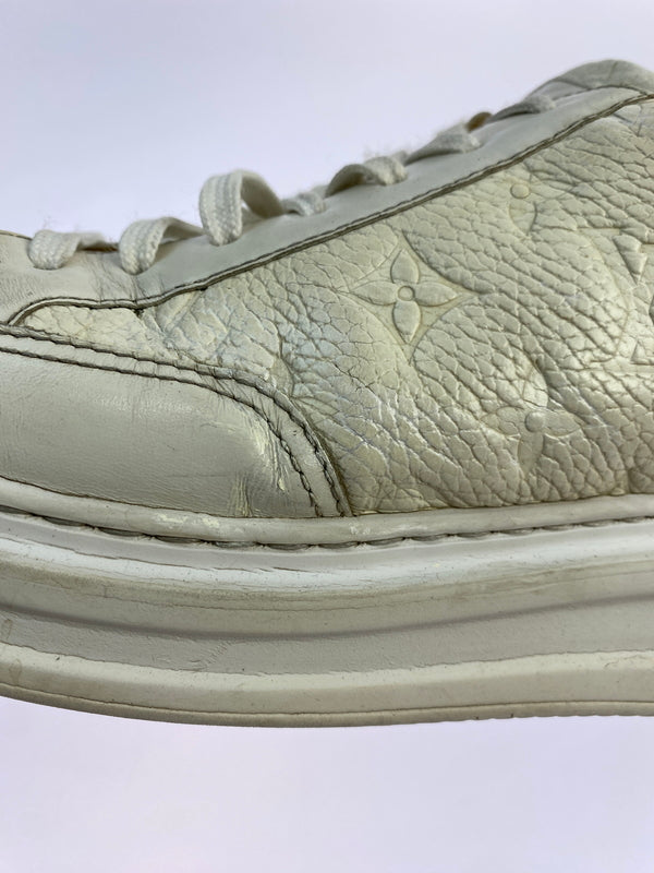 【現状渡し品】【メンズ】 LOUIS VUITTON ルイヴィトン ビバリーヒルズライン モノグラムスニーカー 靴 シューズ 179-260925-em-50-min サイズ：7 カラー：ホワイト 万代Net店
