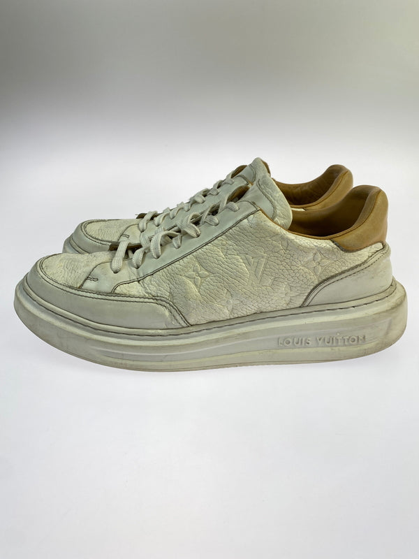 【現状渡し品】【メンズ】 LOUIS VUITTON ルイヴィトン ビバリーヒルズライン モノグラムスニーカー 靴 シューズ 179-260925-em-50-min サイズ：7 カラー：ホワイト 万代Net店