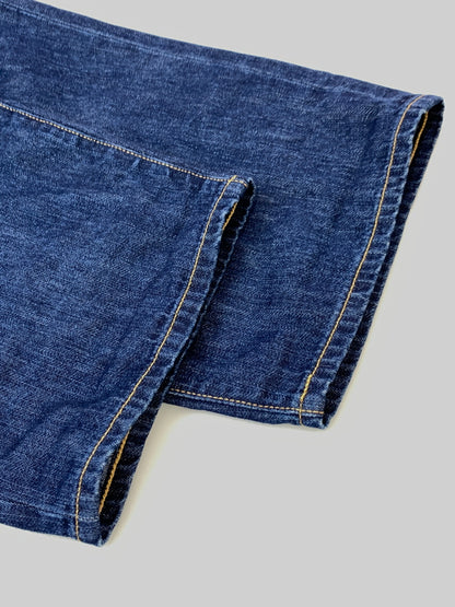 【中古品】【メンズ】 FRESH SERVICE フレッシュ サービス CORPORATE DENIM FIVE POCKET PANTS デニム パンツ FSC253-40096OB ジーパン ボトムス 140-260923-hu-04-min サイズ：L カラー：インディゴ 万代Net店